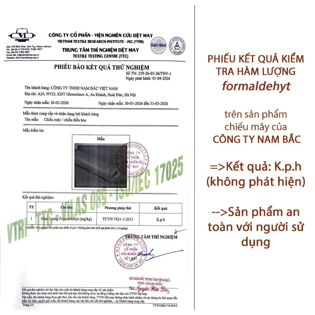 Chiếu Mây Điều Hoà Cao Cấp 1.2m - Mát Lạnh, Không Mùi, Bền Đẹp - NAM BẮC BEDDING